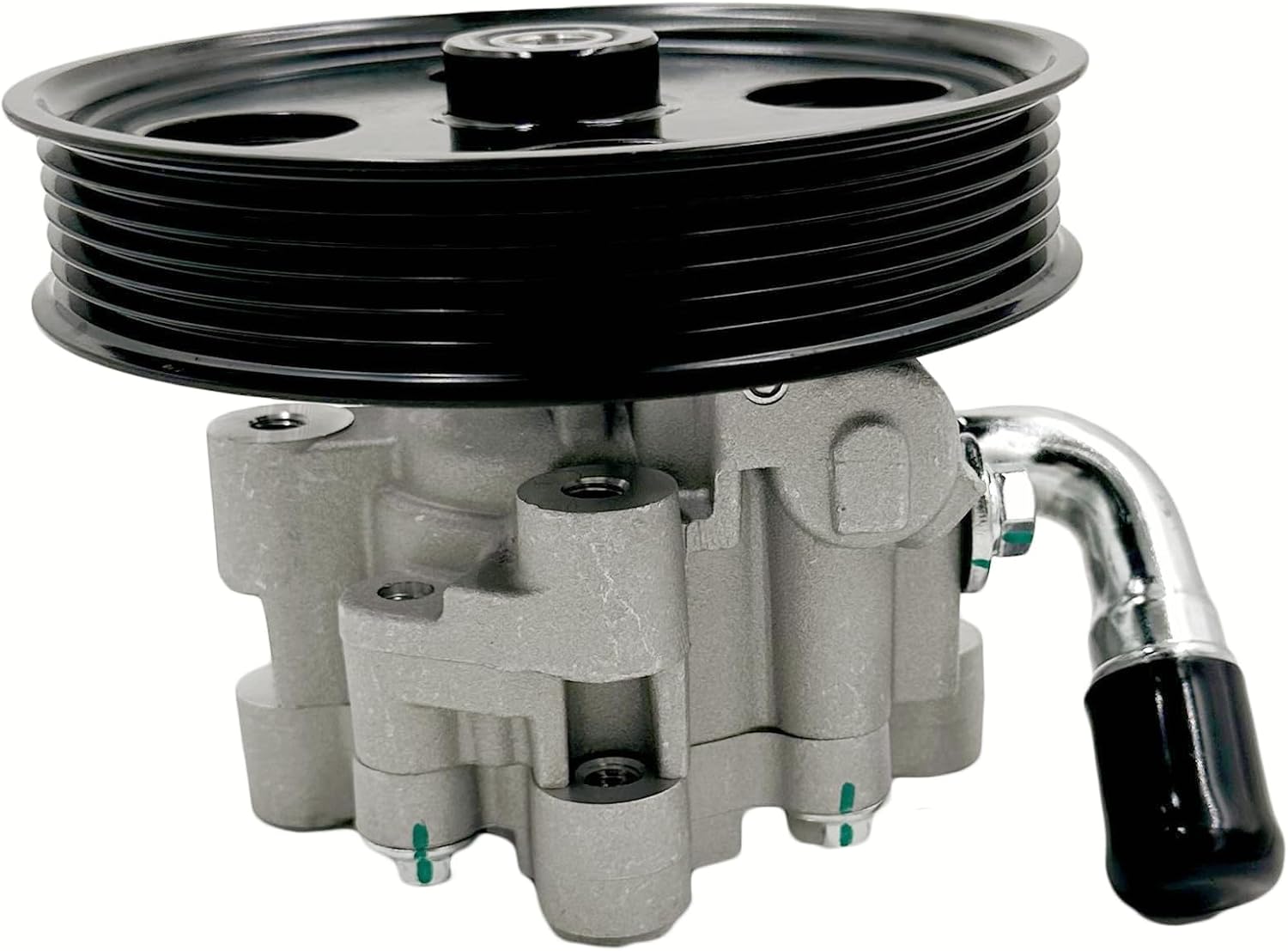 0027_Power Steering Pump With Pulley Fit For Power Steering Pump with Pulley for Chrysler / Dodge Caravan, Voyager, Town & Country - Image 1